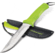 Kilimanjaro Gear Talbot Fixed Blade Knife,5.8in,Green Rubberized Handle,Clip Point ComboEdge Blade KJ910045