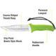 Kilimanjaro Gear Talbot Fixed Blade Knife,5.8in,Green Rubberized Handle,Clip Point Plain Blade KJ910044