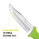 Kilimanjaro Gear Talbot Fixed Blade Knife,5.8in,Green Rubberized Handle,Clip Point Plain Blade KJ910044
