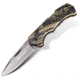 Kilimanjaro Gear Victus Folding Knife,2.5in,Camo Handle, Black Plain Edge KJ910090