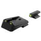 Kimber 1911 Tactical Wedge Fixed Square-Notch Tritium Pistol Night Sight Set, Green/Tritium Front, Green/Tritium Rear, Black, ML11219