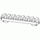 Kinetic Development Group Kinect MLOK Double Picatinny Rail Section, 7Slot, Black KIN5-200
