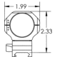Kinetic Development Group SIDELOK Cantilever Modular Mount Scope Rings, 34mm, SID5-141