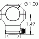 Kinetic Development Group sidelok cantiliever Scope Ring Mount Modular Kit 1&quot;, Black, SID5-142