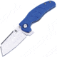 Kizer Cutlery Mini C01C Linerlock Blue Folding Knife, 2.5in Satin Vg-10 SS Wharncliffe Blade, Blue G10 Handle, Pocket Clip, V3488-A3