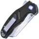 Kizer Cutlery Mini C01C Linerlock Folding Knife, 2.5in Satin Vg-10 SS Wharncliffe Blade, Black G10 Handle, Pocket Clip, V3488-A1
