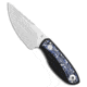 Kizer Kizer Finch Fixed Blade Knife G-10/Vortex Pattern Micarta 3.1" Satin, Black/Blue/White, AEB-L, adult, BHQ-236429