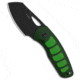 Kizer Kizer Hornet Fixed Blade Knife Green Acrylic 2.5" Black PVD &amp; Stonewashed, Green, 14C28N, adult, BHQ-231182