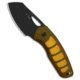 Kizer Kizer Hornet Fixed Blade Knife PEI 2.5" Black PVD &amp; Stonewashed, Yellow, 14C28N, adult, BHQ-231181