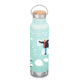 Klean Kanteen 20oz Insulated Classic Bottle w/ Bamboo Cap, Snow, 1010926