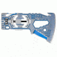 Klecker Knives Titanium Klax Axe Head w/English Measurement System, Titanium/Blue, Ti-KLAX-E