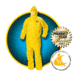 Kleenguard A70- Level B/C Chemical Spray Protection Coverall, Yellow, XXXXL 9817