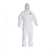 Kleenguard A80 Chemical Permeation &amp; Jet Liquid Protection Coveralls, White, XXXXL 45647