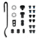 Knafs Lander 1 Pocket Knife Rebuild Kit, Black, KNAFS-00142