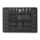 Knafs Shop Mat/Mouse Pad, 14x10in, Black, KNAFS-00003
