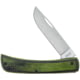 Knife Case Sod Buster Jr Folding Knife, 2.8in, S35VN, Skinner, Dymalux Wood Green/Black Handle, 66383