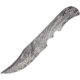 Knifemaking Skinner Damascus Blade, 9 1/4in overall Fixed Blade Knife, 9.25in Overall, 4.25in Damascus Steel Upswept Skinner Blade, One-Piece Construction, BL123 / SM1010