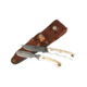 Knives of Alaska Alpha Wolf D2, Muskrat Combo Stag Handle Knives, Natural 00363FG