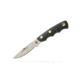 Knives of Alaska Alpha Wolf Fixed Blade Knife, 3in, CPM MagnaCut Stainless Steel, Drop Point Blade, Santoprene, Black Handle, 00331FG