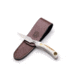 Knives of Alaska Cub Bear Fixed Blade Knife, 2.75in, CPM MagnaCut Stainless Steel, Caping Blade, Stag, Brown And White Sculpted Bone Handle, 00024FG