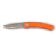 Knives of Alaska Featherlight Hunter D2 Serrated Knife, G-10 Handle w/ Clip, Hunters Orange, 00451FG