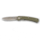 Knives of Alaska Featherlight Hunter Serrated Knife, G-10 OD Handle w/ Clip, Olive Drab, 00453FG