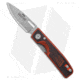 Knives of Alaska Onyx Folding Knife, 2.60in, CPM MagnaCut, Drop Point Blade, G-10, Black/Orange Handle, Black/Orange/Dark Gray, 6.75 inch, BHQ-221486