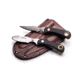 Knives of Alaska Muskrat / Cub Bear Combo Fixed Blade Knives, 2.25in / 2.75in, CPM-S30V Stainless Steel, Round Point/Caping Blade, Santoprene, Black Handle, 00102FG