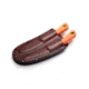 Knives of Alaska Muskrat / Cub Bear Combo Fixed Blade Knives, 2.25in / 2.75in, CPM-S30V Stainless Steel, Round Point/Caping Blade, Santoprene, Orange Handle, 00104FG