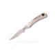 Knives of Alaska Muskrat / Cub Bear Combo Fixed Blade Knives, 2.25in / 2.75in, CPM-S30V Stainless Steel, Round Point/Caping Blade, Stag, Brown And White Sculpted Bone Handle, 00103FG