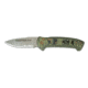Knives of Alaska Strike Force S30V Automatic Folding Knife, G10 Handle, Serrated, Layered Olive Drab/Black, 00918FG