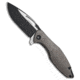 Koenig Arius Folding Knife, 3.50in, CTS-204P, Drop Point Blade, Titanium, Bronze Handle, Distress Ti w/ LP, Bronze/Black, 8.50 inch, BHQ-82729