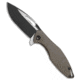 Koenig Arius Folding Knife, 3.50in, CTS-204P, Drop Point Blade, Titanium, Bronze Handle, Ti w/ LP, Bronze/Black Gray, 8.50 inch, BHQ-82730