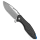 Koenig Arius Folding Knife, 3.50in, CTS-204P, Drop Point Blade, Carbon Fiber, Black Handle, Carbon Fiber / Light Ti, Black/Gray, 8.50 inch, BHQ-82728