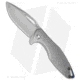 Koenig Arius Folding Knife, 3.50in, CTS XHP, Drop Point Blade, Titanium, Gray Handle, w/ LP, Gray/Gray, 8.50 inch, BHQ-36551
