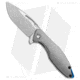 Koenig Arius Folding Knife, 3.50in, CTS XHP, Drop Point Blade, Titanium, Gray Handle, w/ LP, Bead Blast Titanium, SW, Satin, Gray/Gray, 8.50 inch, BHQ-92464