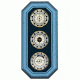 Konus Wooden Thermometer Barometer and Hygrometer Triple Wall Meteo Set Station - Blue 6379