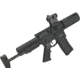 Krytac / KRISS USA Full Metal Alpha SDP Airsoft AEG Rifle, Black, Large, KTAEG-APSDP-BK01
