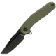 Kubey 237 Linerlock Green Folding Knife, 3.63 black titanium coated D2 tool steel tanto bl, Green G10 handle, KB237B