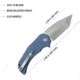 Kubey Bravo 1 Tanto. Blue