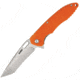 Kubey Dark Knight Linerlock Orange Folding Knife, 3.75 sand blast finish AUS-10A stainless tanto bl, Orange G10 handle, KU065