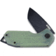 Kubey EDC Linerlock Black Jade G10