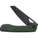 Kubey Elang. Green Micarta. BLK