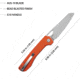 Kubey Elang Linerlock. Orange