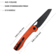 Kubey Elang. Orange Black.