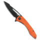 Kubey Knives Kubey Merced Liner Lock Knife Orange G-10 3.5&quot; Black SW 14C28N, Orange, 14C28N, adult, BHQ-223088