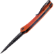 Kubey Merced Folding Knife, 4.5in Closed, 3.5in Black Stonewash AUS-10A Stainless Blade, Orange G10 handle, KU345G