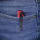 Kubey Mizo Folding Knife, 4in Closed, 3.13in Black Stonewash AUS-10A Stainless Blade, Red G10 Handle, KU312C