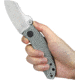 Kubey Monsterdog Linerlock Damascus
