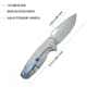 Kubey Tityus Framelock Titanium
